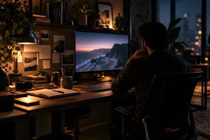 Illustrative publishing workspace